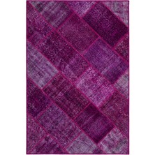 Iskece Pembe Eskitme Etnik Modern Desenli Yün Hav Toz Vermez Leke Tutmayan Salon Yolluk Mutfak El Dokuma Halı