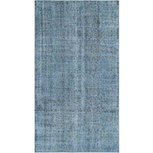 Hali.Net 164x291 cm Mavi Atina El Dokuma Yün Halı | El Yapımı Doğal Yün Salon Halısı | Geleneksel Anadolu Hav Vermez | UNİQUE-27538