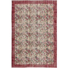 Vintage Mavi Eskitme Yün Modern Desenli Yün Hav Toz Vermez Leke Tutmayan Salon Yolluk Mutfak El Dokuma Halı