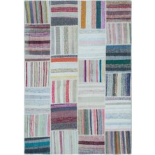 Atina Kahverengi Eskitme Yün Modern Desenli Yün Hav Toz Vermez Leke Tutmayan Salon Yolluk Mutfak El Dokuma Halı