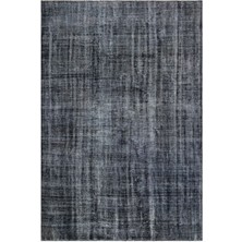 Hali.Net 179x264 cm Çok Renkli Siyah Motifsiz Vintage Eskitme Halı | Salon Yatak Odası Halısı | Hav Vermez | UNİQUE-29642