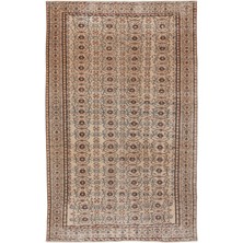 Hali.Net 171x274 cm Bej Vintage Anadolu Yün Halı | Salon Yatak Odası Halısı | Doğal Yün El Yapımı El Dokuma Hav Vermez | UNİQUE-7816