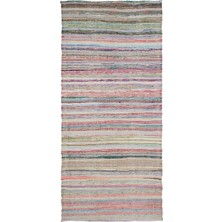 Hali.Net 162x347 cm Kahverengi Vintage El Dokuma Yün Halı | El Yapımı Doğal Yün Salon Halısı | Geleneksel Anadolu Hav Vermez | UNİQUE-31700