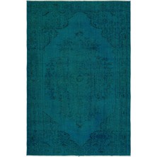 Hali.Net 178x262 cm Mavi Atina Anadolu Yün Halı | Salon Yatak Odası Halısı | Doğal Yün El Yapımı El Dokuma Hav Vermez | UNİQUE-23196