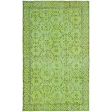 Atina Kahverengi Eskitme Yün Modern Desenli Yün Hav Toz Vermez Leke Tutmayan Salon Yolluk Mutfak El Dokuma Halı