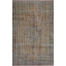 Hali.Net 186x294 cm Kahverengi Soyut Vintage Eskitme Halı | Salon Yatak Odası Halısı | Hav Vermez | UNİQUE-23802