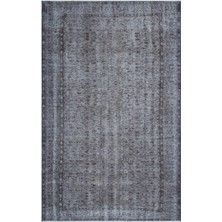 Hali.Net 180x290 cm Sarı Füme Soyut Vintage Eskitme Halı | Salon Yatak Odası Halısı | Hav Vermez | UNİQUE-27841