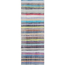 Hali.Net 109x312 cm Bej Vintage El Dokuma Yün Halı | El Yapımı Doğal Yün Salon Halısı | Geleneksel Anadolu Hav Vermez | UNİQUE-31986