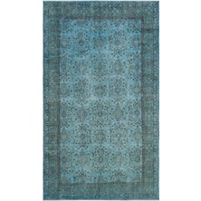 Atina Yeşil Eskitme Yün Modern Desenli Yün Hav Toz Vermez Leke Tutmayan Salon Yolluk Mutfak El Dokuma Halı