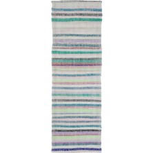 Hali.Net 98x303 cm Bej Teselya Anadolu Yün Halı | Yolluk Koridor Mutfak Halısı | Doğal Yün El Yapımı El Dokuma Hav Vermez | UNİQUE-32289