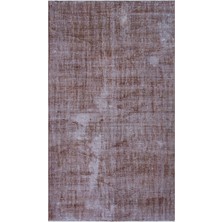 Hali.Net 154x262 cm Çok Renkli Kahverengi Yıpranmış Vintage Soyut Halı | Salon Yatak Odası Halısı | Hav Vermez | UNİQUE-26845