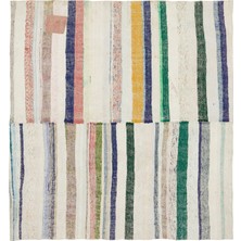 Hali.Net 192x178 cm Bej Vintage El Dokuma Yün Halı | El Yapımı Doğal Yün Salon Halısı | Geleneksel Anadolu Hav Vermez | UNİQUE-37083