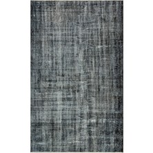 Hali.Net 167x274 cm Pembe Siyah Soyut Vintage Eskitme Halı | Salon Yatak Odası Halısı | Hav Vermez | UNİQUE-34789