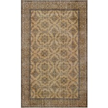 Hali.Net 176x288 cm Bej Bitkisel Vintage Geleneksel Halı | Salon Yatak Odası Halısı | Hav Vermez | UNİQUE-34327
