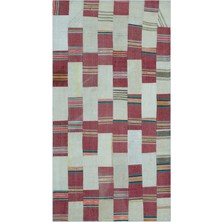 Hali.Net 083x156 cm Bej Teselya El Dokuma Yün Halı | El Yapımı Doğal Yün Salon Halısı | Geleneksel Anadolu Hav Vermez | UNİQUE-24671