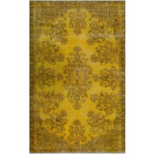 Ikat Turuncu Ikat Ipek Modern Desenli Yün Hav Toz Vermez Leke Tutmayan Salon Yolluk Mutfak El Dokuma Halı