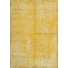 Hali.Net 160x225 cm Çok Renkli Sarı Geometrik Modern Çizgili Halı | Salon Yatak Odası Halısı | Hav Vermez | UNİQUE-26758