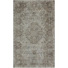 Girit Bej Çizgili Yün Modern Desenli Yün Hav Toz Vermez Leke Tutmayan Salon Yolluk Mutfak El Dokuma Halı