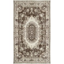 Atina Mavi Eskitme Yün Modern Desenli Yün Hav Toz Vermez Leke Tutmayan Salon Yolluk Mutfak El Dokuma Halı