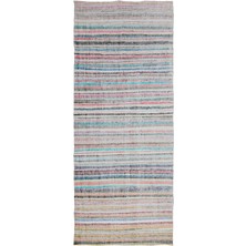 Hali.Net 177x430 cm Kırmızı Vintage El Dokuma Yün Halı | El Yapımı Doğal Yün Salon Halısı | Geleneksel Anadolu Hav Vermez | UNİQUE-32901