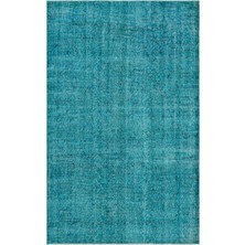 Hali.Net 165x260 cm Bej Turkuaz Soyut Eskitme Eskitme Halı | Salon Yatak Odası Halısı | Hav Vermez | UNİQUE-32276