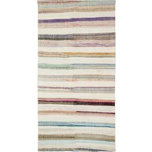 Hali.Net 152x300 cm Gri Atina El Dokuma Yün Halı | El Yapımı Doğal Yün Salon Halısı | Geleneksel Anadolu Hav Vermez | UNİQUE-37242