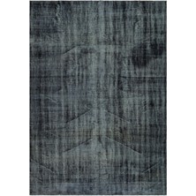 Hali.Net 200x280 cm Vizon Koyu Gri Soyut Vintage Eskitme Halı | Salon Yatak Odası Halısı | Hav Vermez | UNİQUE-29579