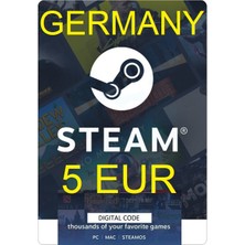 Steam Gift Card (Germany) - 5 EUR Code