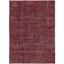 Ikat Kırmızı Ikat Ipek Modern Desenli Yün Hav Toz Vermez Leke Tutmayan Salon Yolluk Mutfak El Dokuma Halı