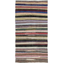 Hali.Net 175x338 cm Turuncu Vintage Anadolu Yün Halı | Salon Yatak Odası Halısı | Doğal Yün El Yapımı El Dokuma Hav Vermez | UNİQUE-982