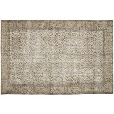 Bej Eskitme Yün Modern Desenli Yün Hav Toz Vermez Leke Tutmayan Salon Yolluk Mutfak El Dokuma Halı