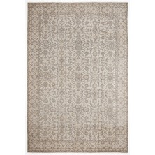 Atina Bej Eskitme Yün Modern Desenli Yün Hav Toz Vermez Leke Tutmayan Salon Yolluk Mutfak El Dokuma Halı