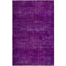 Hali.Net 214x324 cm Turuncu Vintage El Dokuma Yün Halı | El Yapımı Doğal Yün Salon Halısı | Geleneksel Anadolu Hav Vermez | UNİQUE-18969