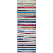 Hali.Net 131x372 cm Çok Renkli Atina Anadolu Yün Halı | Geniş Salon Yatak Odası Halısı | Doğal Yün El Yapımı El Dokuma Hav Vermez | UNİQUE-32095