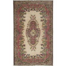 Atina Bej Eskitme Yün Modern Desenli Yün Hav Toz Vermez Leke Tutmayan Salon Yolluk Mutfak El Dokuma Halı