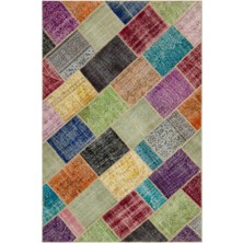 Hali.Net 160x230 cm Bej Vintage Anadolu Yün Halı | Salon Yatak Odası Halısı | Doğal Yün El Yapımı El Dokuma Hav Vermez | UNİQUE-22043