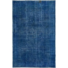 Ikat Mavi Ikat Ipek Modern Desenli Yün Hav Toz Vermez Leke Tutmayan Salon Yolluk Mutfak El Dokuma Halı