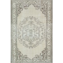 Hali.Net 188x280 cm Krem Atina Anadolu Yün Halı | Salon Yatak Odası Halısı | Doğal Yün El Yapımı El Dokuma Hav Vermez | UNİQUE-28591