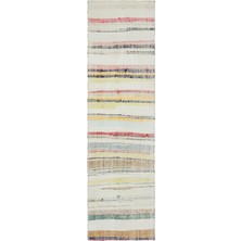 Hali.Net 77x278 cm Bej Teselya Anadolu Yün Halı | Yolluk Koridor Mutfak Halısı | Doğal Yün El Yapımı El Dokuma Hav Vermez | UNİQUE-31799