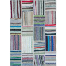 Atina Kahverengi Eskitme Yün Modern Desenli Yün Hav Toz Vermez Leke Tutmayan Salon Yolluk Mutfak El Dokuma Halı