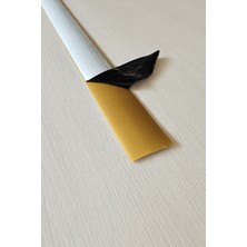 Kapı Eşik Profili - 142 cm - Kendinden Yapışkanlı Alüminyum Sarı – Kapı Altı Çıtası, Parke Geçiş ve Kapı Altı Eşik Çıtası
