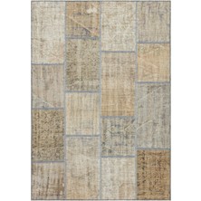 Hali.Net 161x231 cm Bej Atina El Dokuma Yün Halı | El Yapımı Doğal Yün Salon Halısı | Geleneksel Anadolu Hav Vermez | UNİQUE-35890