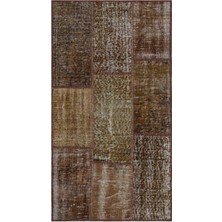 Hali.Net 080x150 cm Bej Vintage El Dokuma Yün Halı | El Yapımı Doğal Yün Salon Halısı | Geleneksel Anadolu Hav Vermez | UNİQUE-26223