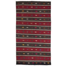 Hali.Net 165x307 cm Pembe Atina El Dokuma Yün Halı | El Yapımı Doğal Yün Salon Halısı | Geleneksel Anadolu Hav Vermez | UNİQUE-502