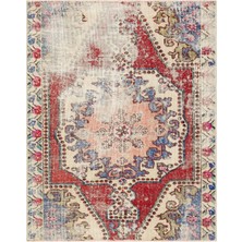 Teselya Bej Çizgili Yün Modern Desenli Yün Hav Toz Vermez Leke Tutmayan Salon Yolluk Mutfak El Dokuma Halı