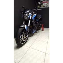 Bajaj Dominar 400-250 Sticker Etiket Modeli Mavi Beyaz