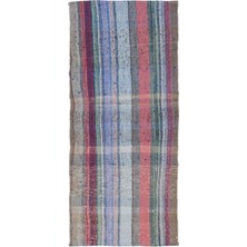 Teselya Mavi Patchwork Yün Modern Desenli Yün Hav Toz Vermez Leke Tutmayan Salon Yolluk Mutfak El Dokuma Halı