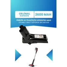 Philips 7000 Serisi XC7042/01/02 Speedpro Max Uyumlu Batarya 25.2 V 2600MAH Dikey Süpürge Bataryası