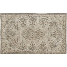 Bej Eskitme Yün Modern Desenli Yün Hav Toz Vermez Leke Tutmayan Salon Yolluk Mutfak El Dokuma Halı