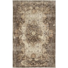 Atina Yeşil Eskitme Yün Modern Desenli Yün Hav Toz Vermez Leke Tutmayan Salon Yolluk Mutfak El Dokuma Halı